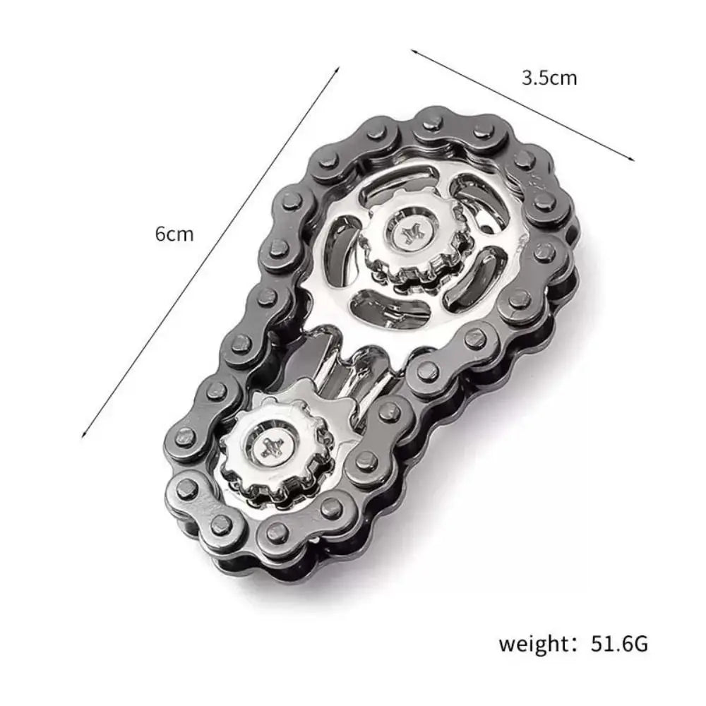 Metal Bike Chain Flywheel Fingertip Gyro EDC Spinner Sprocket Fidget Spinner Antistress Anxiety Chains Fidget Spinner