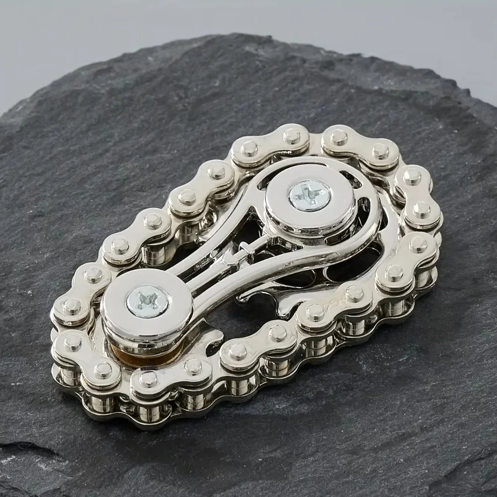Metal Bike Chain Flywheel Fingertip Gyro EDC Spinner Sprocket Fidget Spinner Antistress Anxiety Chains Fidget Spinner